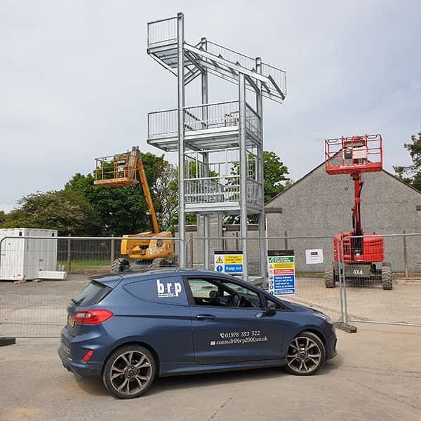Steel structure in Wrexham