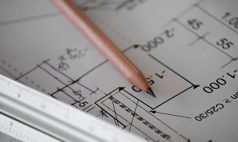 Structural engineering calculations on printout